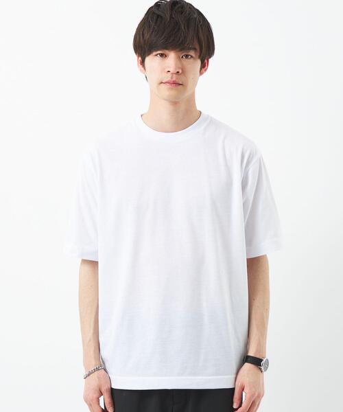 green label relaxing（グリーンレーベルリラクシング）の「コットン アクリル テンジク レイヤード Tシャツ（ニット/セーター・メンズ・ライトグレー/ライトブルー/ブラック・XL/L/S/M）」の8枚目の写真