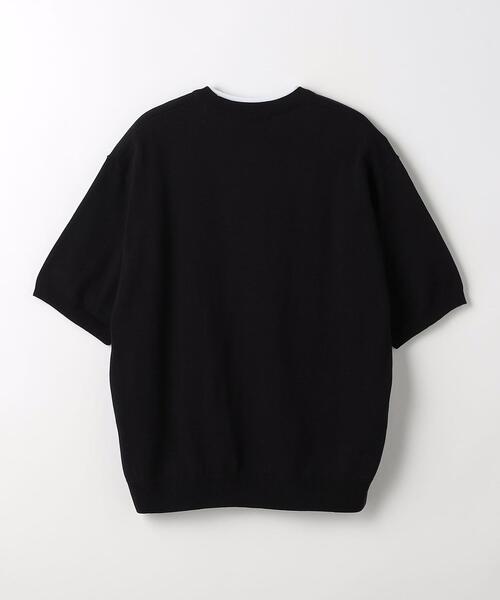 green label relaxing（グリーンレーベルリラクシング）の「コットン アクリル テンジク レイヤード Tシャツ（ニット/セーター・メンズ・ライトグレー/ライトブルー/ブラック・XL/L/S/M）」の17枚目の写真