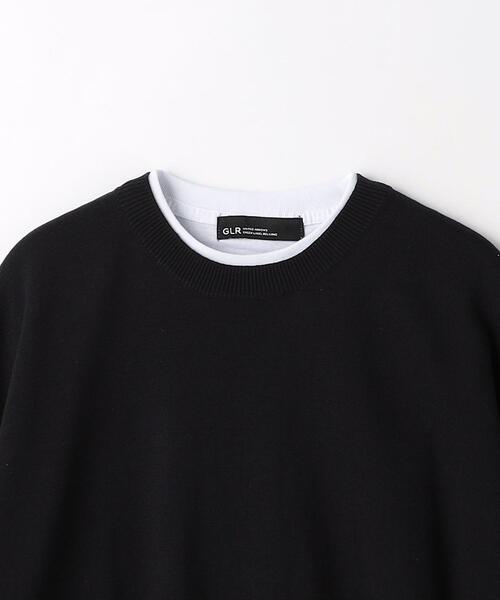 green label relaxing（グリーンレーベルリラクシング）の「コットン アクリル テンジク レイヤード Tシャツ（ニット/セーター・メンズ・ライトグレー/ライトブルー/ブラック・XL/L/S/M）」の18枚目の写真