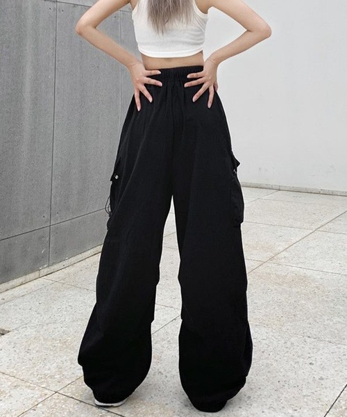 Silly(シリー)の「【ロングシーズン大活躍◎】ストリート カーゴパンツ(カーゴパンツ・レディース・グレー/ブラック/カーキ・SMALL/MEDIUM/LARGE/XX-LARGE/X-LARGE)」の4枚目の写真