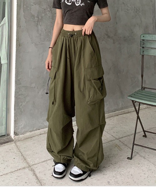 Silly(シリー)の「【ロングシーズン大活躍◎】ストリート カーゴパンツ(カーゴパンツ・レディース・グレー/ブラック/カーキ・SMALL/MEDIUM/LARGE/XX-LARGE/X-LARGE)」の9枚目の写真