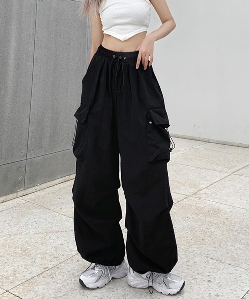 Silly(シリー)の「【ロングシーズン大活躍◎】ストリート カーゴパンツ(カーゴパンツ・レディース・グレー/ブラック/カーキ・SMALL/MEDIUM/LARGE/XX-LARGE/X-LARGE)」の5枚目の写真
