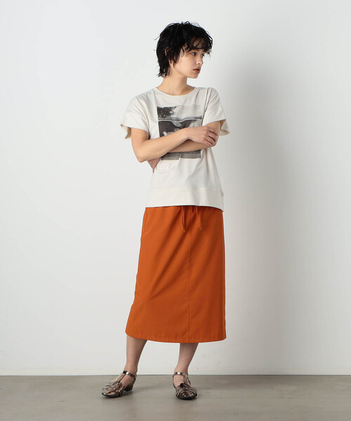 COMME CA ISM（コムサイズム）の「【セットアップ対応】ペンシルスカート（スカート・レディース・オレンジ/キャメル/アイボリー・MEDIUM/LARGE）」の14枚目の写真