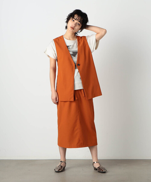 COMME CA ISM（コムサイズム）の「【セットアップ対応】ペンシルスカート（スカート・レディース・オレンジ/キャメル/アイボリー・MEDIUM/LARGE）」の11枚目の写真