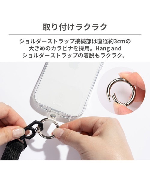 iFace(アイフェイス)の「iFace Hang and ストラップホルダー(スマホグッズ・レディース・クリア/ブラック/ゴールド・FREE)」の13枚目の写真