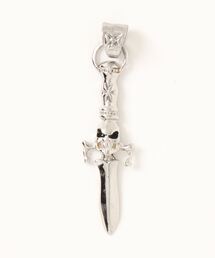 IO（イオ）（イオ）の「【ステンレス】金属アレルギー対応　スカルソードシルバーチャーム（チャーム）」