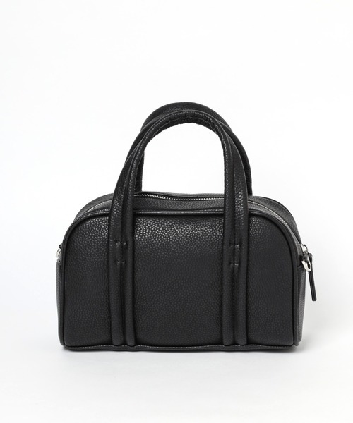 mysty woman(ミスティウーマン)の「ラウンドミニボストンBAG 962927(ボストンバッグ・レディース・マスタード/ブラック/アイボリー・FREE)」の5枚目の写真