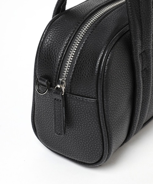 mysty woman(ミスティウーマン)の「ラウンドミニボストンBAG 962927(ボストンバッグ・レディース・マスタード/ブラック/アイボリー・FREE)」の8枚目の写真