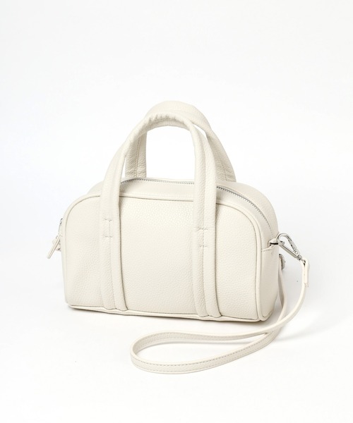 mysty woman(ミスティウーマン)の「ラウンドミニボストンBAG 962927(ボストンバッグ・レディース・マスタード/ブラック/アイボリー・FREE)」の4枚目の写真