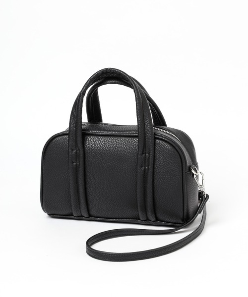 mysty woman(ミスティウーマン)の「ラウンドミニボストンBAG 962927(ボストンバッグ・レディース・マスタード/ブラック/アイボリー・FREE)」の13枚目の写真