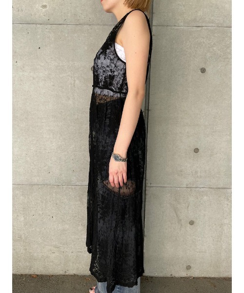 ENVYM（アンビー）の「LACEロングガウン（カーディガン/ボレロ・レディース・ホワイト/ブラック・FREE）」の4枚目の写真