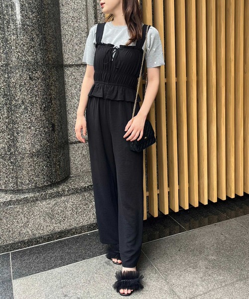 one after another NICE CLAUP（ワンアフターアナザーナイスクラップ）の「ハート刺繍パフスリーブニット（ニット/セーター・レディース・ブラック/アイボリー/杢グレー・FREE）」の11枚目の写真