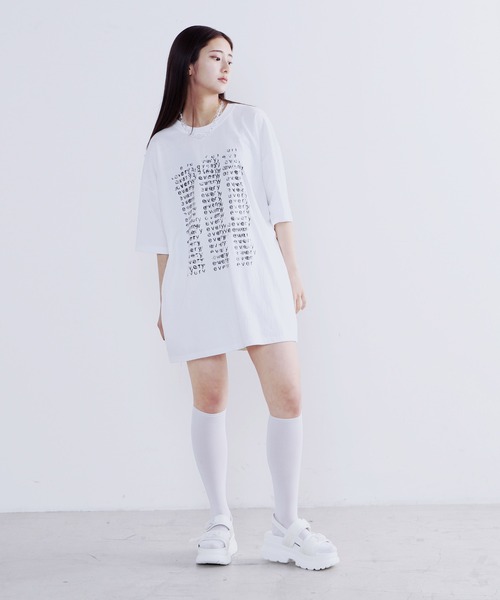 Figments（フィグメンツ）の「every Tシャツ（Tシャツ/カットソー・レディース・ブラック/ホワイト・FREE）」の3枚目の写真