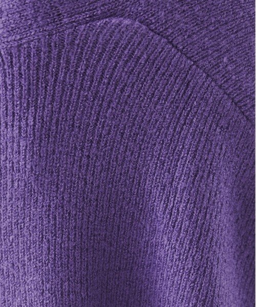 ANGIE（アンジー）の「オーバーサイズ Vネック ニットカーディガン（カーディガン/ボレロ・レディース・ブラック/パープル/ライム/イエロー/オレンジ/ネイビー/ブルー/杢グレー/サックスブルー/アイボリー/ライトグレー・FREE）」の20枚目の写真