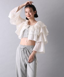 Seemi. byNICECLAUP | 【Seemi】フロントリボン羽織りブラウス(シャツ/ブラウス)