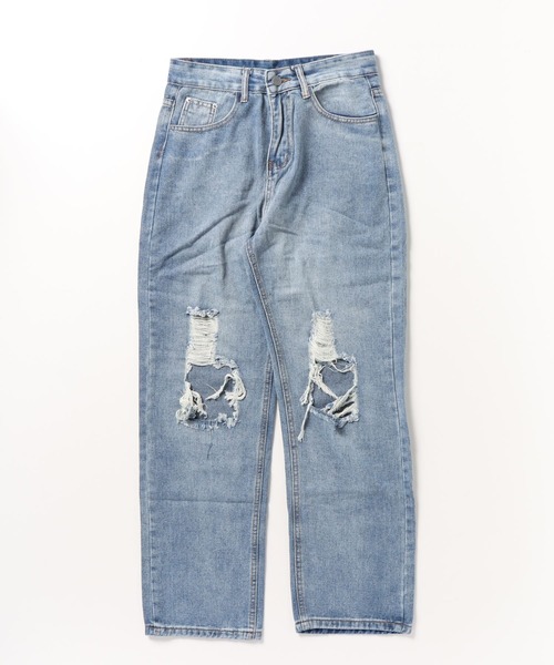 MGV（エムジーヴィー）の「ストリートダメージルーズデニム（デニムパンツ・レディース・ブルー・MEDIUM/LARGE/X-LARGE）」の13枚目の写真