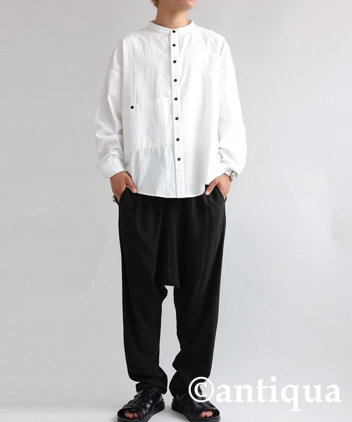 antiqua 異素材切替 サルエル サルエルパンツ（antiqua