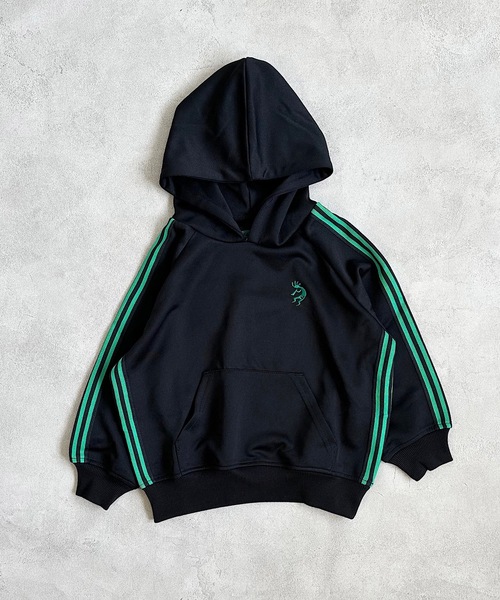 BIG FIELD（ビッグフィールド）の「トラックプルパーカー（90～150cm）（パーカー・キッズ・ブラック/ベージュ/ブルー・90/100/110/120/130/140/150）」の8枚目の写真