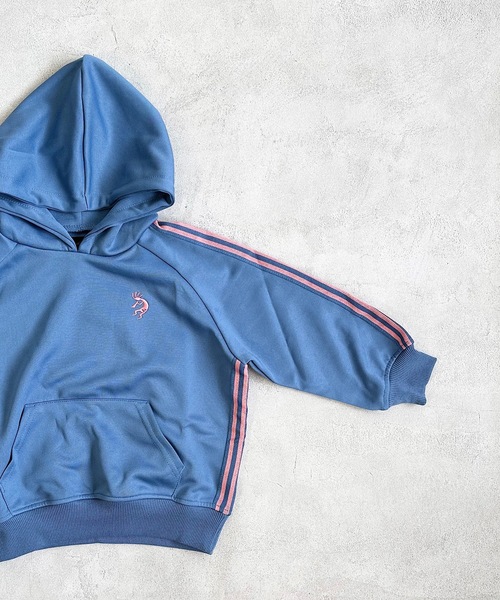 BIG FIELD（ビッグフィールド）の「トラックプルパーカー（90～150cm）（パーカー・キッズ・ブラック/ベージュ/ブルー・90/100/110/120/130/140/150）」の7枚目の写真