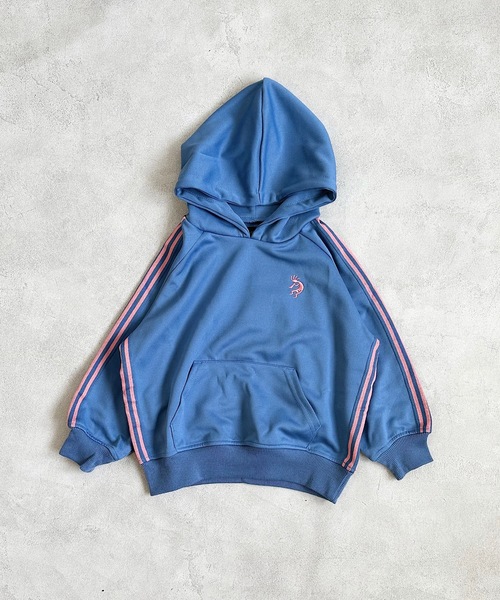 BIG FIELD（ビッグフィールド）の「トラックプルパーカー（90～150cm）（パーカー・キッズ・ブラック/ベージュ/ブルー・90/100/110/120/130/140/150）」の5枚目の写真