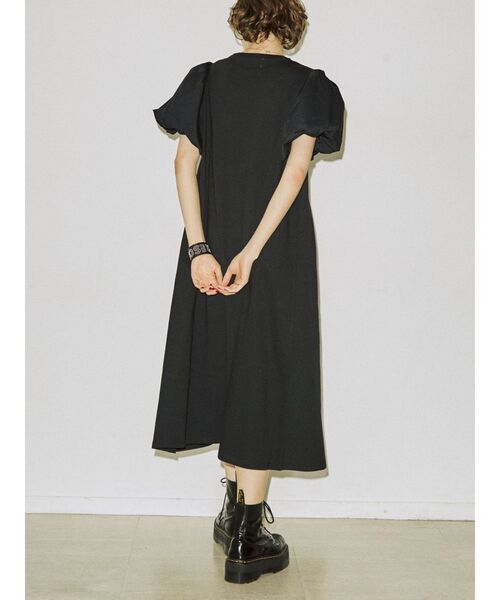 jouetie（ジュエティ）の「ドッキングスリーブロングワンピース（ワンピース・レディース・ブラック/パープル/オフホワイト・MEDIUM）」の15枚目の写真