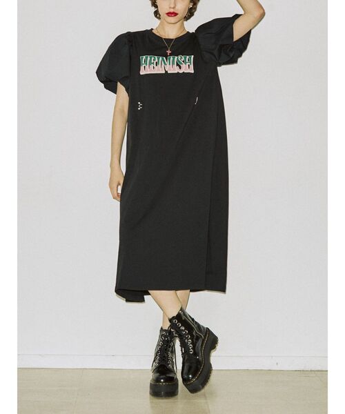 jouetie（ジュエティ）の「ドッキングスリーブロングワンピース（ワンピース・レディース・ブラック/パープル/オフホワイト・MEDIUM）」の16枚目の写真