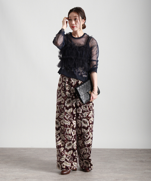 【美品】  VERMEIL par iena / ヴェルメイユパーイエナ | 2023AW | チュールビスチェ | F | ネイビー | レディース 美品】 VERMEIL par iena / ヴェルメイユパーイエナ | 2023AW