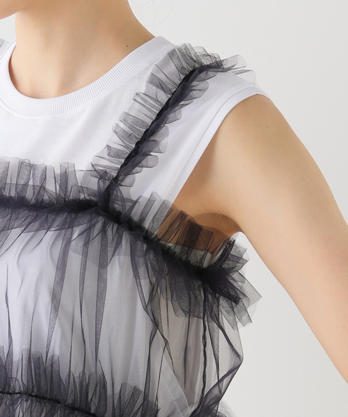 VERMEIL par iena イエナ チュール ビスチェ フリル ベスト VERMEIL par iena イエナ チュール ビスチェ フリル ベスト