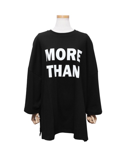 reca(レカ)の「オーバーサイズビッグロゴTシャツ(Tシャツ/カットソー・レディース・グレー/ブラック/ホワイト・FREE)」の7枚目の写真