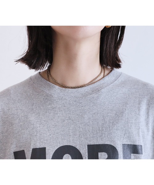 reca(レカ)の「オーバーサイズビッグロゴTシャツ(Tシャツ/カットソー・レディース・グレー/ブラック/ホワイト・FREE)」の20枚目の写真