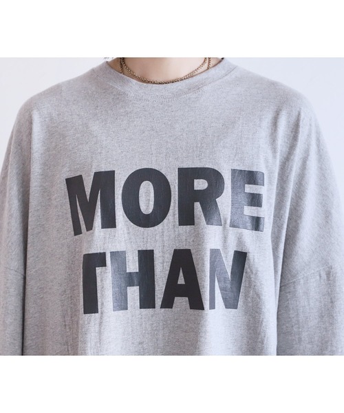 reca(レカ)の「オーバーサイズビッグロゴTシャツ(Tシャツ/カットソー・レディース・グレー/ブラック/ホワイト・FREE)」の21枚目の写真