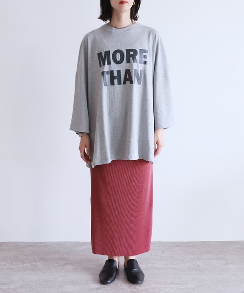 reca(レカ)の「オーバーサイズビッグロゴTシャツ(Tシャツ/カットソー・レディース・グレー/ブラック/ホワイト・FREE)」の8枚目の写真