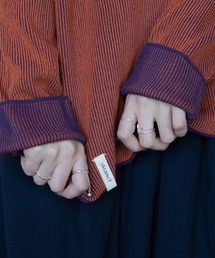 VACANCY（ヴァカンシー）の「プレーティング配色リブトップス/ユニセックス/新色追加（Tシャツ/カットソー）」