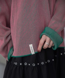 VACANCY（ヴァカンシー）の「プレーティング配色リブトップス/ユニセックス/新色追加（Tシャツ/カットソー）」