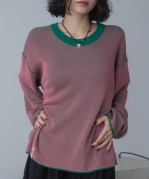 VACANCY（ヴァカンシー）の「プレーティング配色リブトップス/ユニセックス/新色追加（Tシャツ/カットソー）」