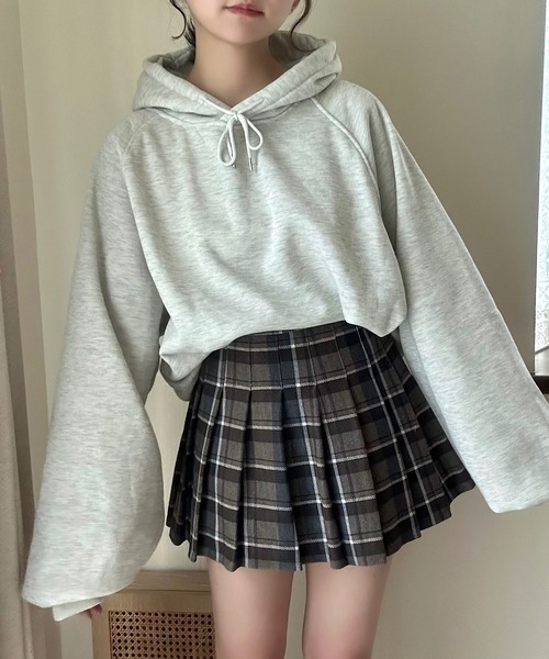 Cham.（チャム）の「プリーツチェックスカート（スカート・レディース・ブラウン・F）」の19枚目の写真