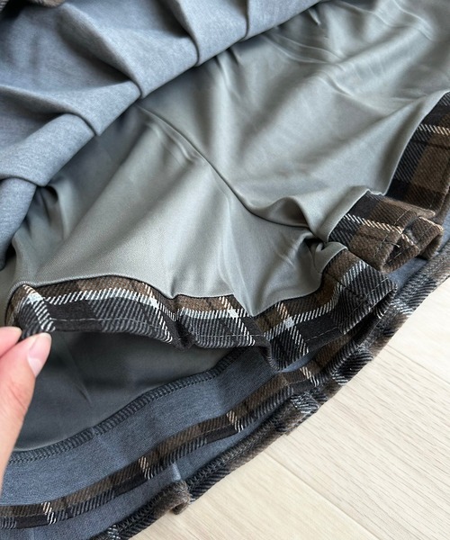 Cham.（チャム）の「プリーツチェックスカート（スカート・レディース・ブラウン・F）」の15枚目の写真