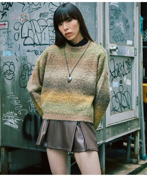 ANLIBERTY ANAP(アンリバティアナップ)の「長袖クロップドシャツ(シャツ/ブラウス・レディース・ブルー/ブラック・FREE)」の19枚目の写真