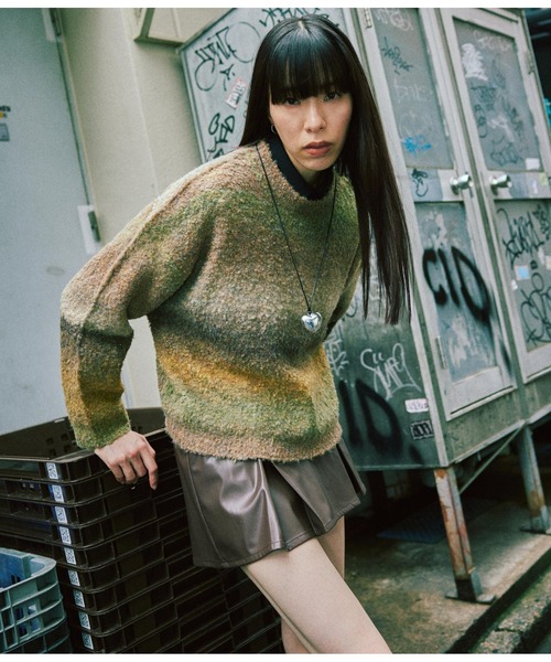 ANLIBERTY ANAP(アンリバティアナップ)の「長袖クロップドシャツ(シャツ/ブラウス・レディース・ブルー/ブラック・FREE)」の20枚目の写真