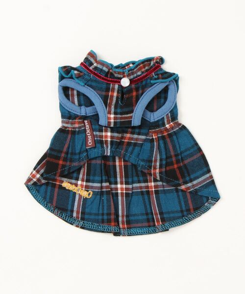 One Octave(ワンオクターヴ)の「One Octave/チェックフリルワンピ(ペットウェア・レディース・ブルー/グリーン・L/2M/M/2XS/S/XS/2L)」の15枚目の写真