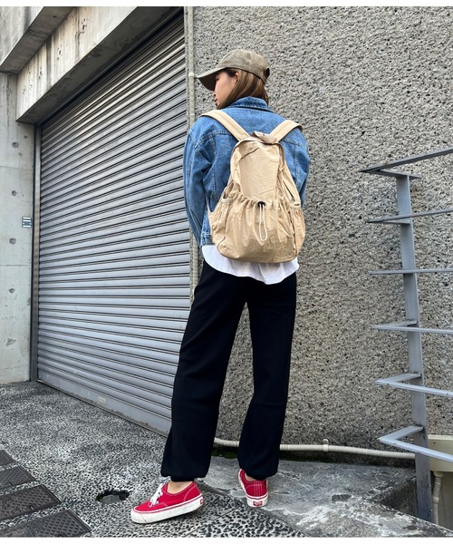 anap mimpi（アナップミンピ）の「ポケットシャーリングデザインリュック（バックパック/リュック・レディース・ブラック/ベージュ・FREE）」の6枚目の写真