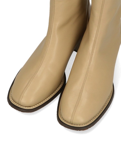 WA ORiental TRaffic（ダブルエーオリエンタルトラフィック）の「ソフトレザーオーバーヒールブーツ 32407（ブーツ・レディース・グリーン/ブラック/ベージュ・LL/S/M/L）」の6枚目の写真