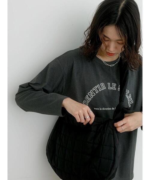 Samansa Mos2 blue（サマンサモスモスブルー）の「キルティングショルダーバッグ（ハンドバッグ・レディース・ブラック/カーキ/キナリ・F）」の16枚目の写真