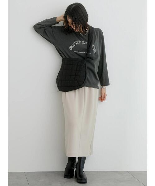 Samansa Mos2 blue（サマンサモスモスブルー）の「キルティングショルダーバッグ（ハンドバッグ・レディース・ブラック/カーキ/キナリ・F）」の17枚目の写真