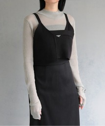 &g'aime | 【&g’aime】フロントデザインニットビスチェトップス(ニット/セーター)