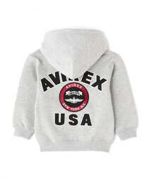 AVIREX（アヴィレックス）の「《KIDS / キッズ》VARSITY LOGO SWEAT PARKA / バーシティ ロゴ スウェット パーカー / AVIREX / アヴィレックス（パーカー）」