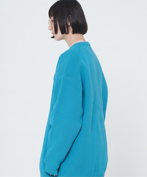 ROUGH TRADE(ラフトレード)の「クルーネックニット(M1)(ニット/セーター・メンズ・ブラック/オレンジ/ナチュラル/ベージュ/ブルーグリーン・XL/M/L)」の7枚目の写真