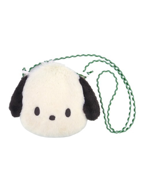 sanrio（サンリオ）の「sanrio/サンリオキャラクターズ　ぬいぐるみサコッシュ（ショルダーバッグ・レディース・イエロー/ホワイト×ブラック/ホワイト/ブラック/ピンク/レッド・ONE SIZE）」の2枚目の写真