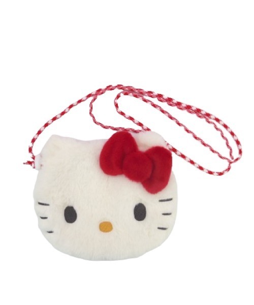 sanrio（サンリオ）の「sanrio/サンリオキャラクターズ　ぬいぐるみサコッシュ（ショルダーバッグ・レディース・イエロー/ホワイト×ブラック/ホワイト/ブラック/ピンク/レッド・ONE SIZE）」の6枚目の写真