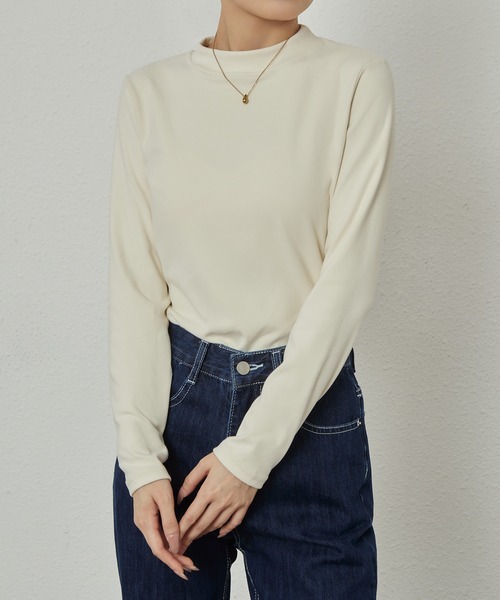 MAISON DE THERESE(メゾン ド テレーズ)の「柔らかなハーフハイネックニットブラウスインナー(シャツ/ブラウス・レディース・ブラウン/モカ/ブラック/アイボリー/Mustard/ベージュ・M)」の20枚目の写真